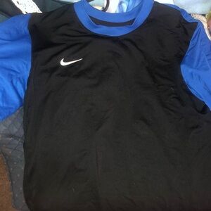 Nike Black and Blue Athletic Shirt